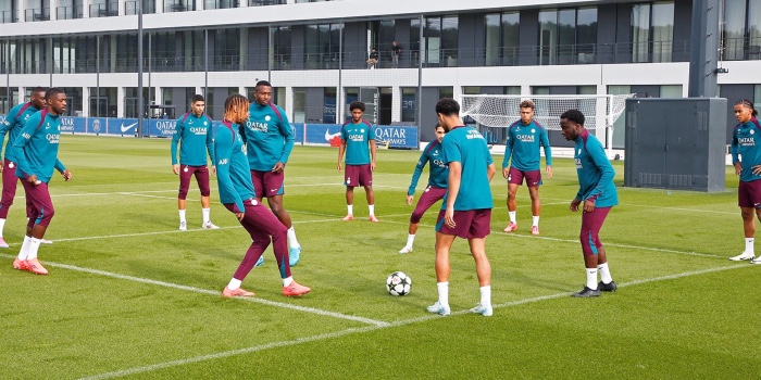 Foot – Live – Les quinze premières
minutes de l’entraînement du PSG